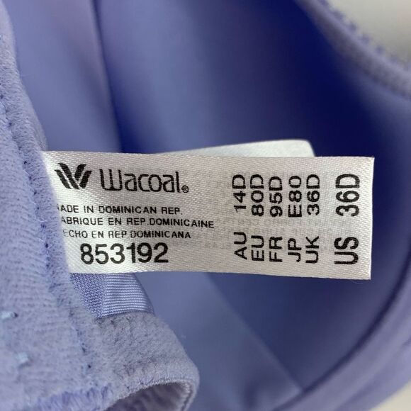 Wacoal Womens Purple Basic Beauty Contour T-Shirt Underwired Bra Size 36D - Picture 8 of 9